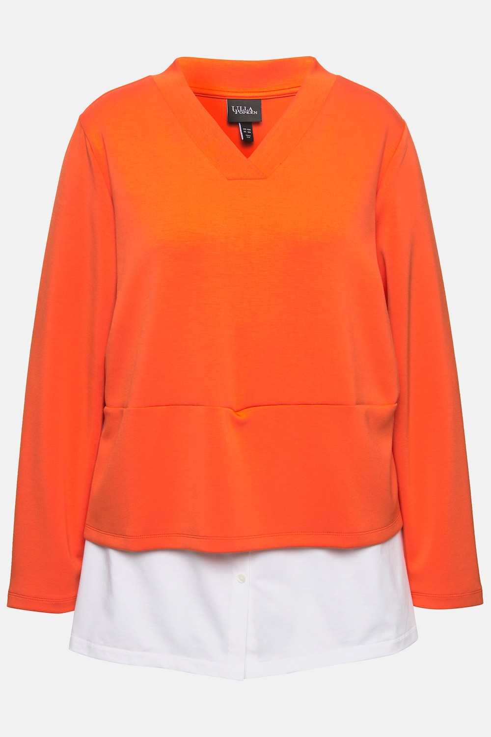 Stora storlekar Mjukiströja, Dam, röd, storlek: 46/48, Bomull/Syntetfibrer/Polyester, Ulla Popken
