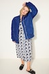 Bomberjacke, oversized, Collegekragen, Langarm