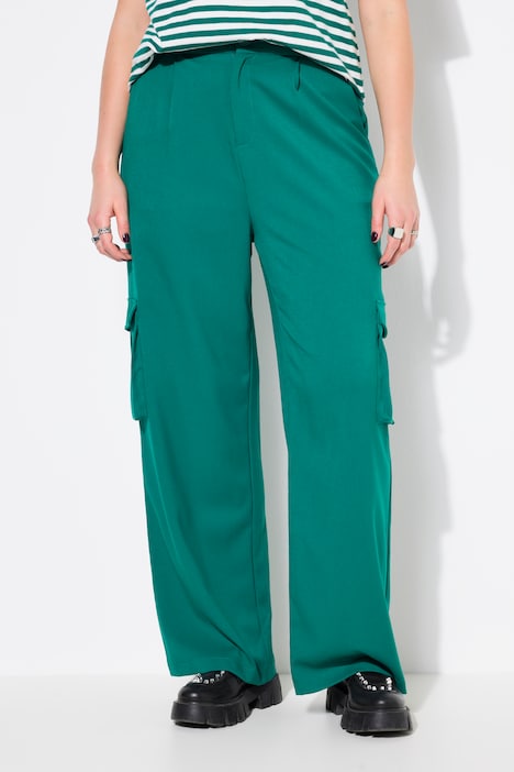 High Waist Cargo WIde Leg Pants