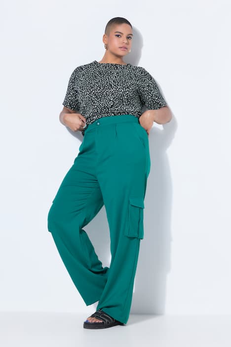 High Waist Cargo WIde Leg Pants