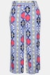 Falda pantalón, pierna muy ancha, estampado gráfico colorido, cintura elástica