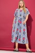 Falda pantalón, pierna muy ancha, estampado gráfico colorido, cintura elástica