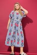 Falda pantalón, pierna muy ancha, estampado gráfico colorido, cintura elástica