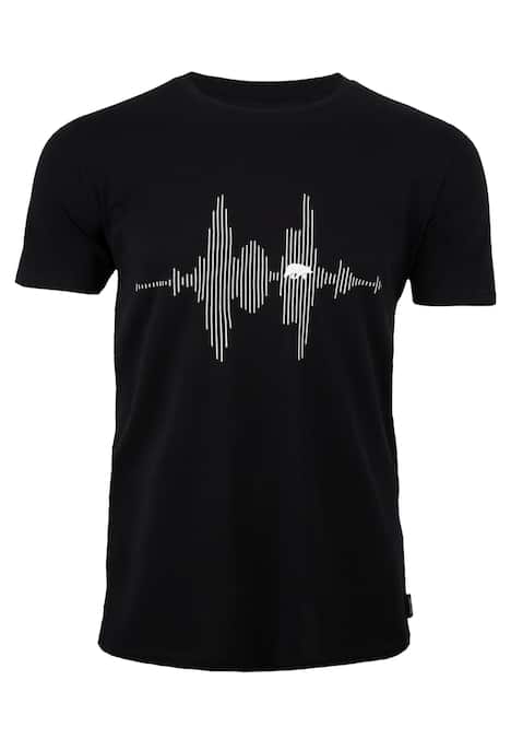 T-Shirt mit Audiowelle