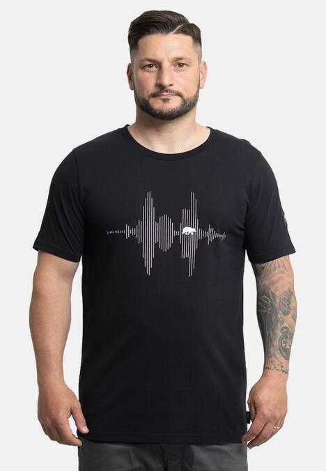 T-Shirt mit Audiowelle