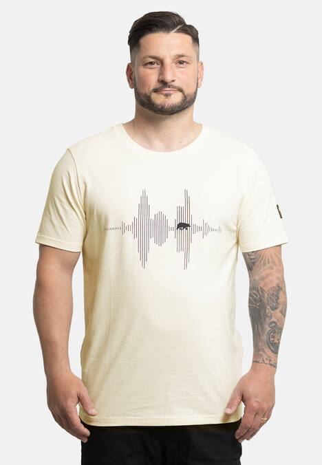 T-Shirt mit Audiowelle