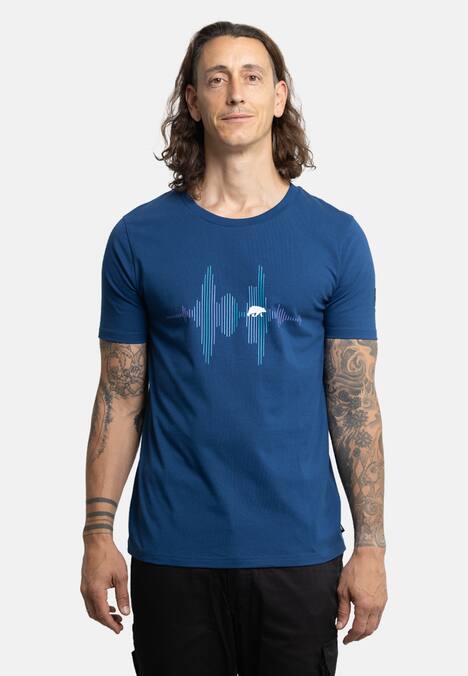 T-Shirt mit Audiowelle