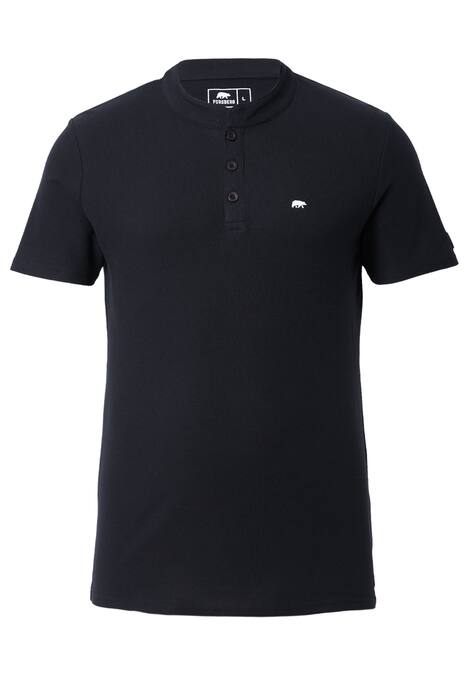 Poloshirt mit Stehkragen