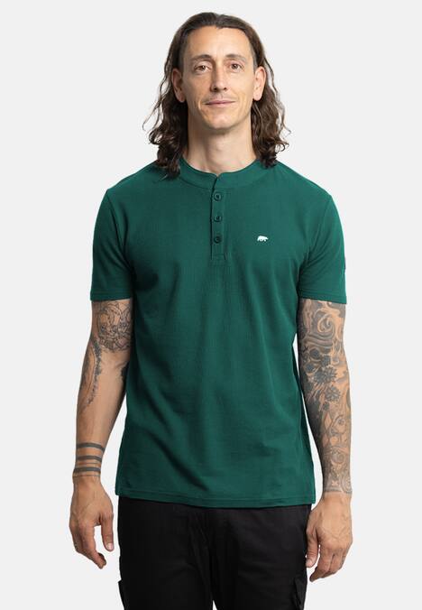 Poloshirt mit Stehkragen