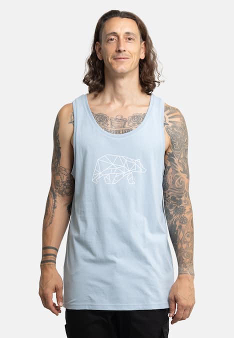 Tanktop mit großem Brustlogo