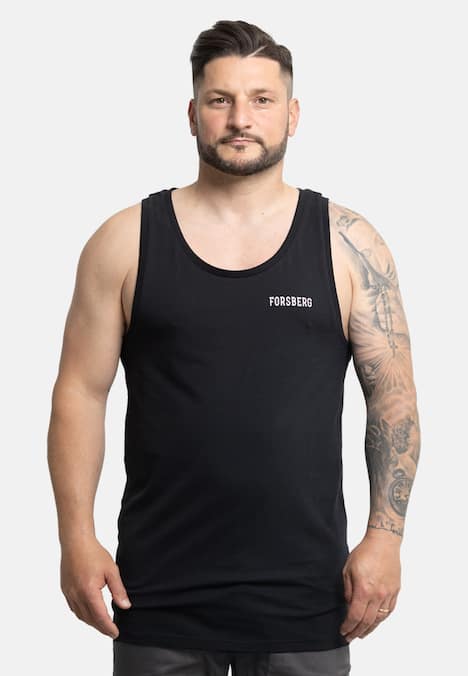 Tanktop mit Logo auf Brust und Rücken