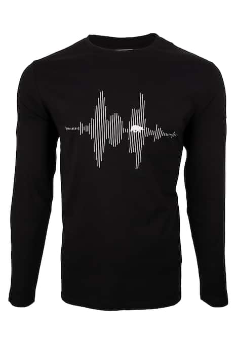 Longsleeve mit Audiowelle