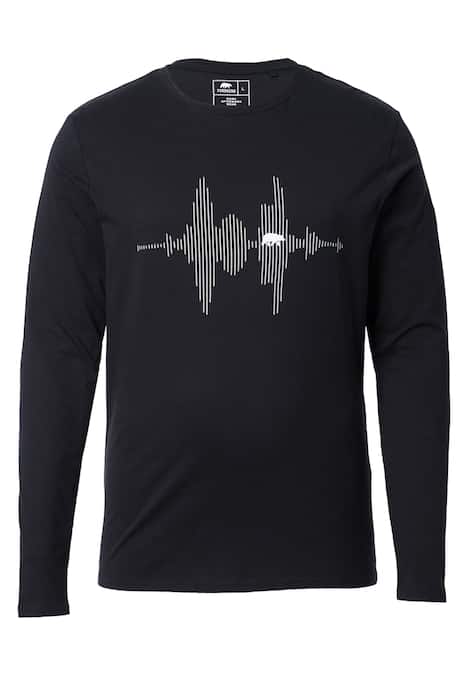 Longsleeve mit Audiowelle