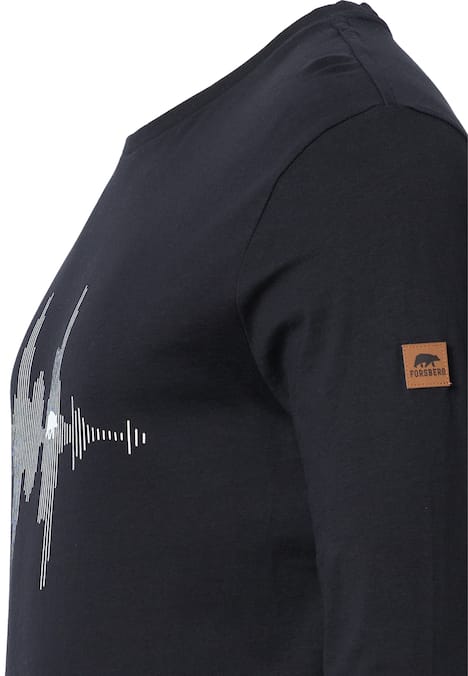 Longsleeve mit Audiowelle
