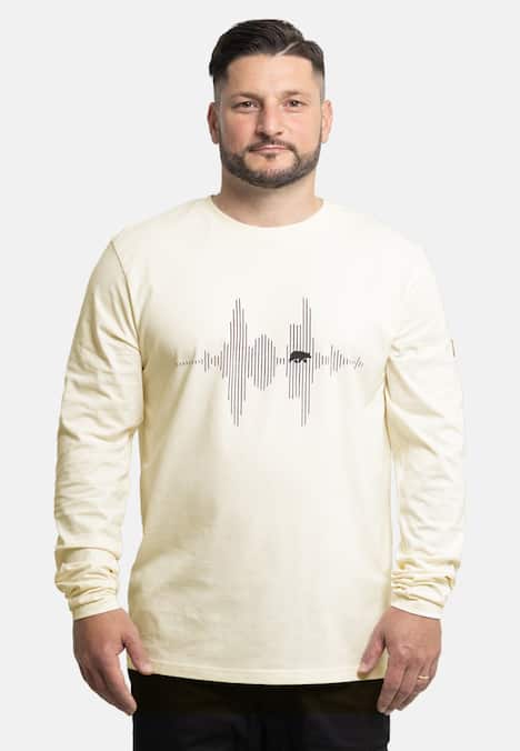 Longsleeve mit Audiowelle