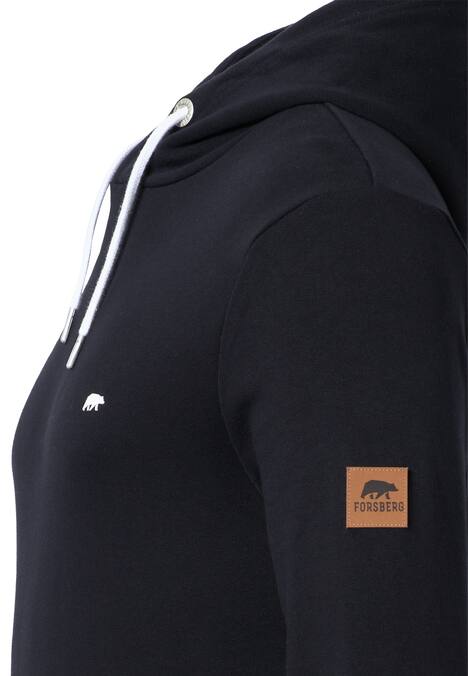 Hoodie mit Logo auf Brut und Rücken