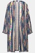 Kimono, løs pasform, mønsterblanding, åben jakke