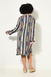 Kimono, løs pasform, mønsterblanding, åben jakke