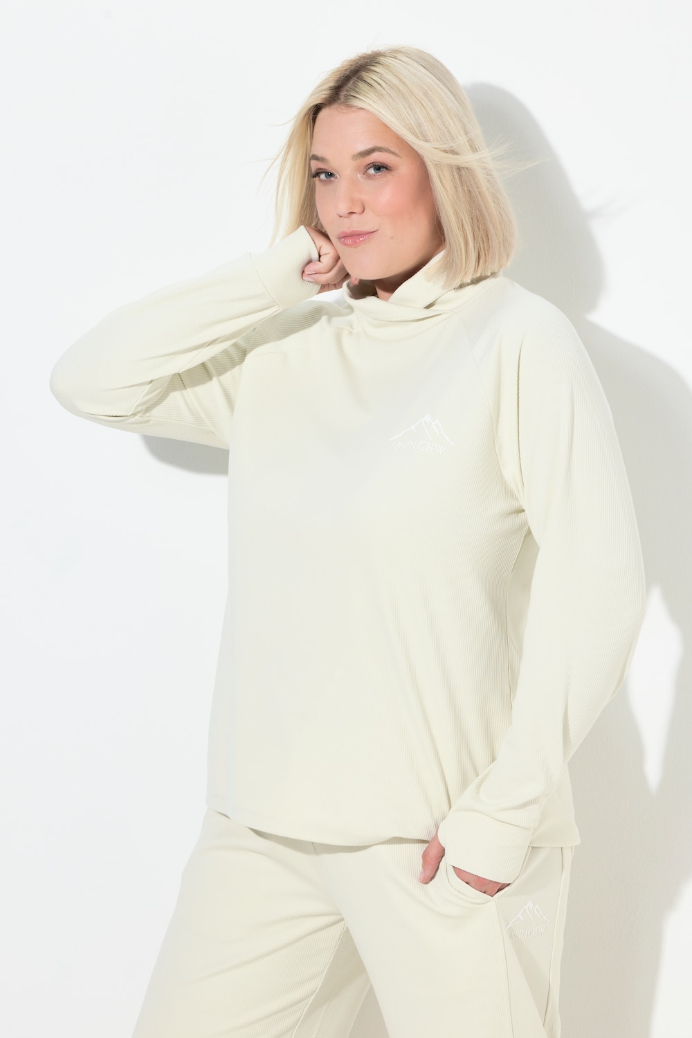 Thumbnail - Große Größen Sweatshirt, Damen, gelb, Größe: 42/44, Polyester, Ulla Popken