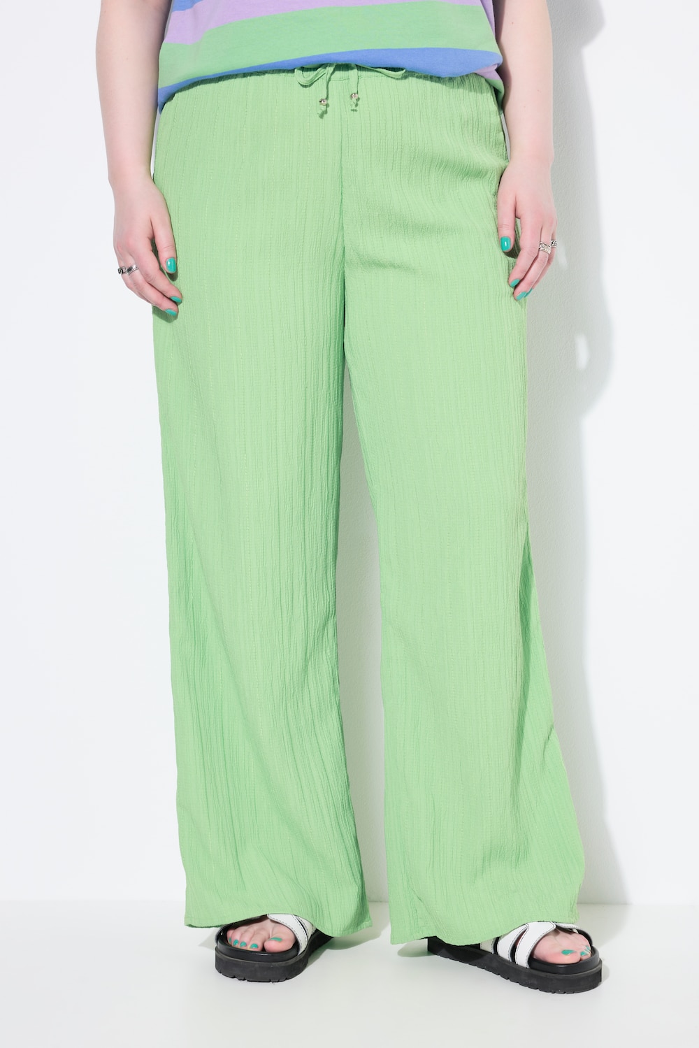 Große Größen Hose, Damen, grün, Größe: 44, Polyester/Viskose, Studio Untold