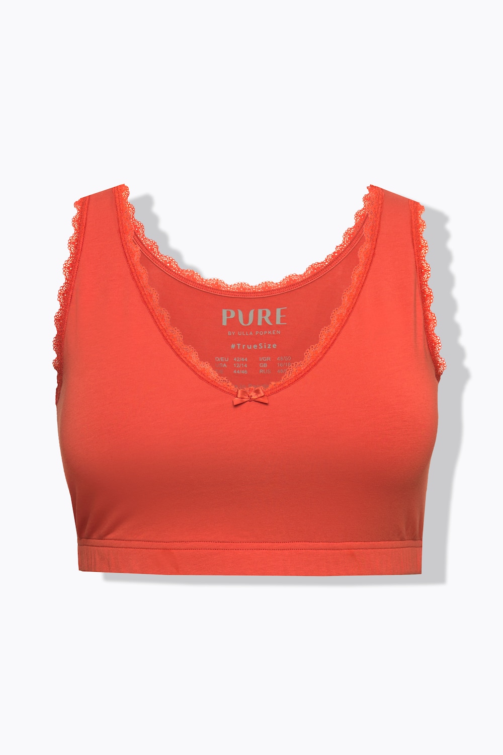 Stora storlekar Bustier, Dam, orange, storlek: 42/44, Bomull, Ulla Popken