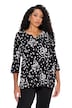Tričko, puntíky, tunikový výstřih, 3/4 rukávy