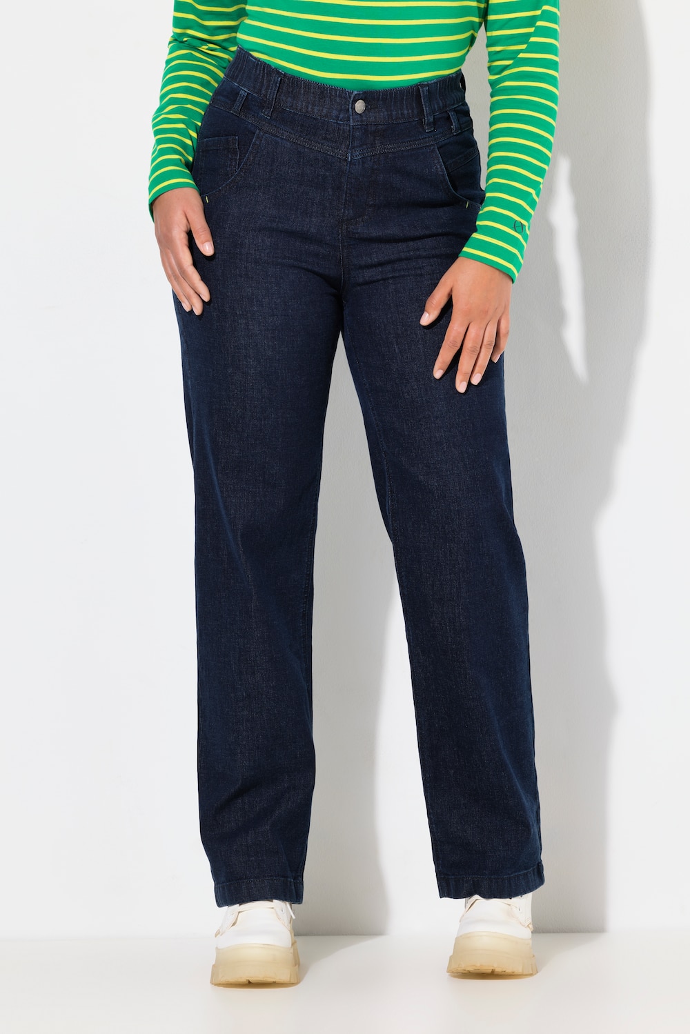Große Größen Jeans, Damen, blau, Größe: 42, Baumwolle/Polyester, LAURASON