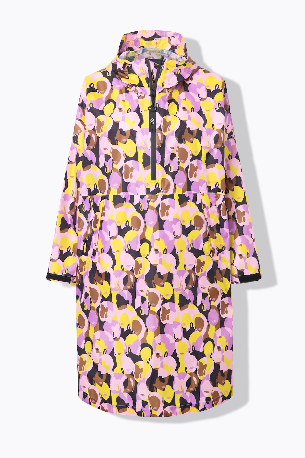 Stora storlekar Funktions-regncape, Dam, lila, storlek: One Size, Polyester, LAURASON