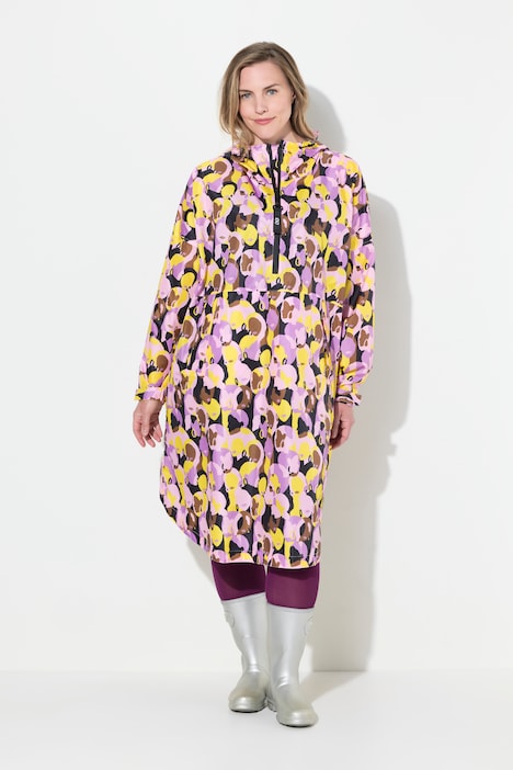 Funktions-Regencape, Unisex, Print, Kapuze