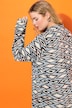 Overhemdblouse, boxy fit, grafische print, lange mouwen