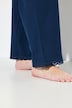 Pysjamas, hullbroderi, rund hals, pyntefold, 3/4-ermer