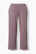 Pysjamas, hullbroderi, rund hals, pyntefold, 3/4-ermer