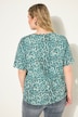 T-shirt à col rond et motif léopard coloré