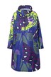 Functionele regencape, unisex, print, capuchon