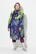Functionele regencape, unisex, print, capuchon