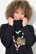 Sparkling Candy Cane Graphic Sweatshirt