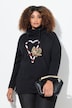 Sparkling Candy Cane Graphic Sweatshirt