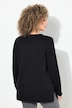 Pullover, Pailletten-Stern, V-Ausschnitt, Langarm
