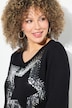 Pullover, Pailletten-Stern, V-Ausschnitt, Langarm