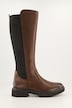 Remonte Lederstiefel, Varioschaft, Stretcheinsatz, Zipper, Weite G