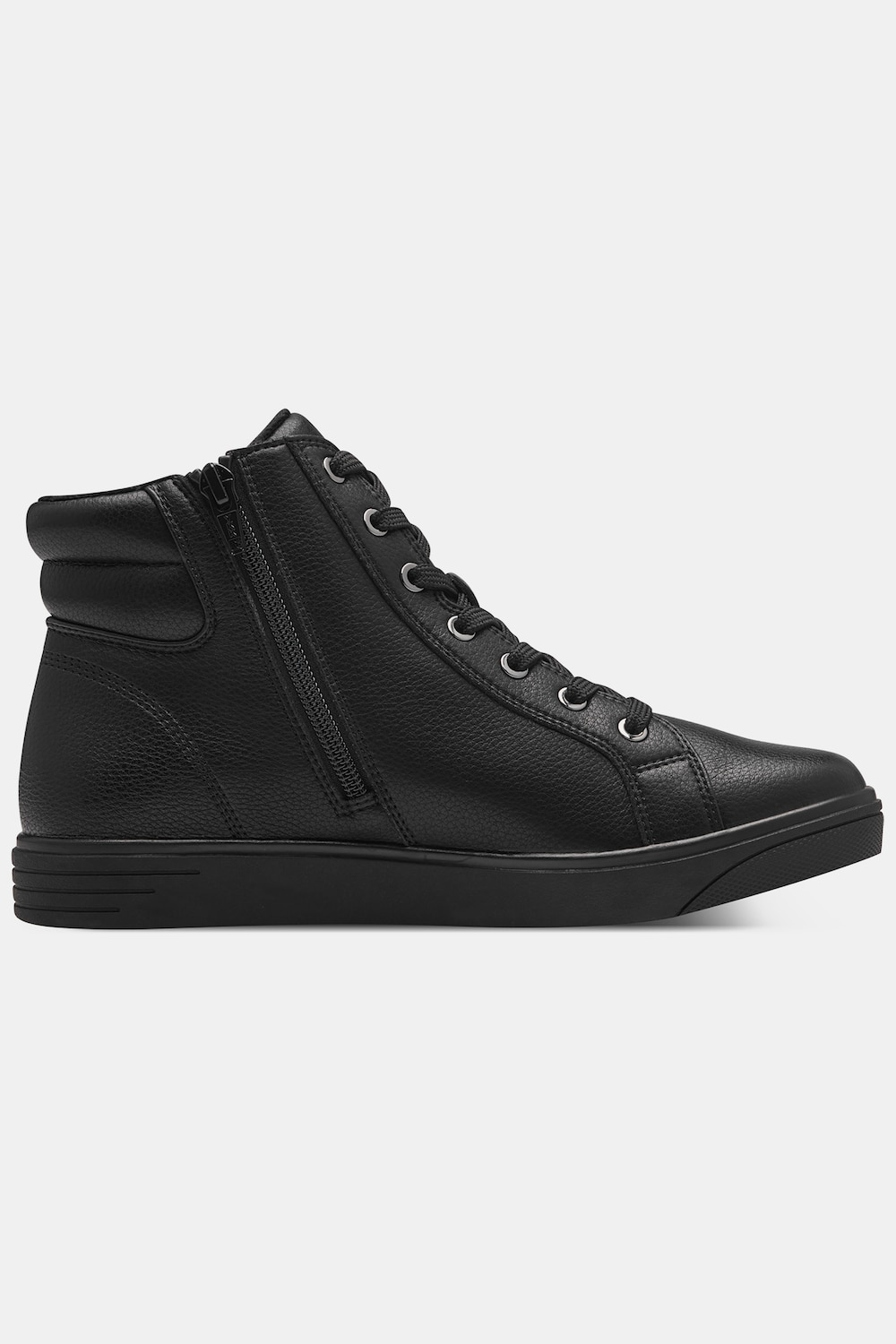 Leder-Sneaker, Damen, schwarz, Größe: 37, Polyester/Synthetische Fasern, Ulla Popken