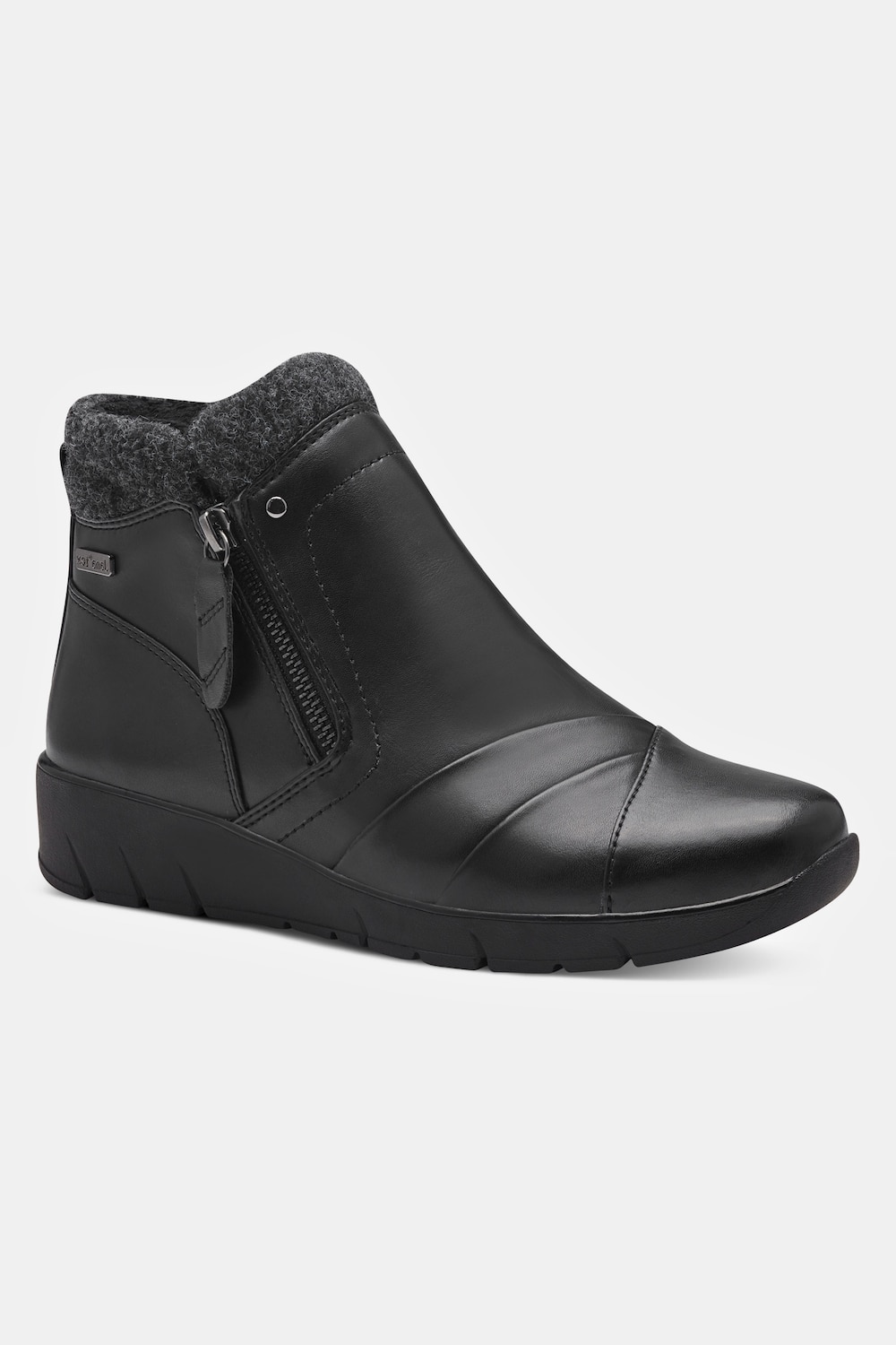 Stiefeletten, Damen, schwarz, Größe: 41, Synthetische Fasern/Polyester, Ulla Popken