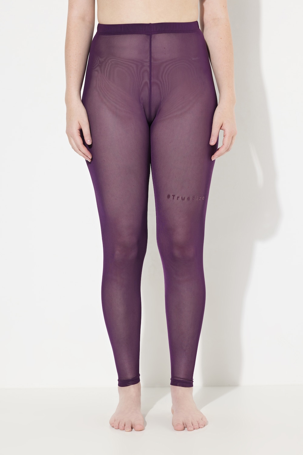 Große Größen Strumpf-Leggings, Damen, lila, Größe: 58/60, Polyester, Ulla Popken