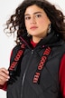 Steppweste, Stehkragen, Kapuze abnehmbar, 2-Wege-Zipper