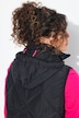 Steppweste, Stehkragen, Kapuze abnehmbar, 2-Wege-Zipper