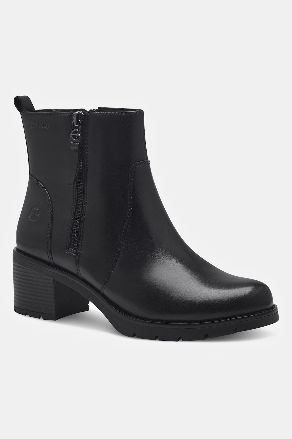 Tamaris Leder-Stiefeletten, Damen, schwarz, Größe: 42, Polyester/Leder, Ulla Popken