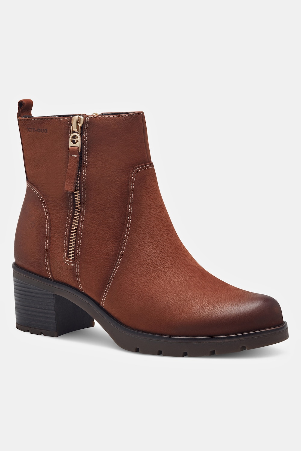 Tamaris Leder-Stiefeletten, Damen, braun, Größe: 38, Polyester/Leder, Ulla Popken