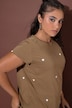T-shirt, ronde hals, hartjes