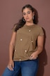T-shirt, ronde hals, hartjes