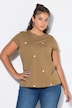 T-shirt, ronde hals, hartjes